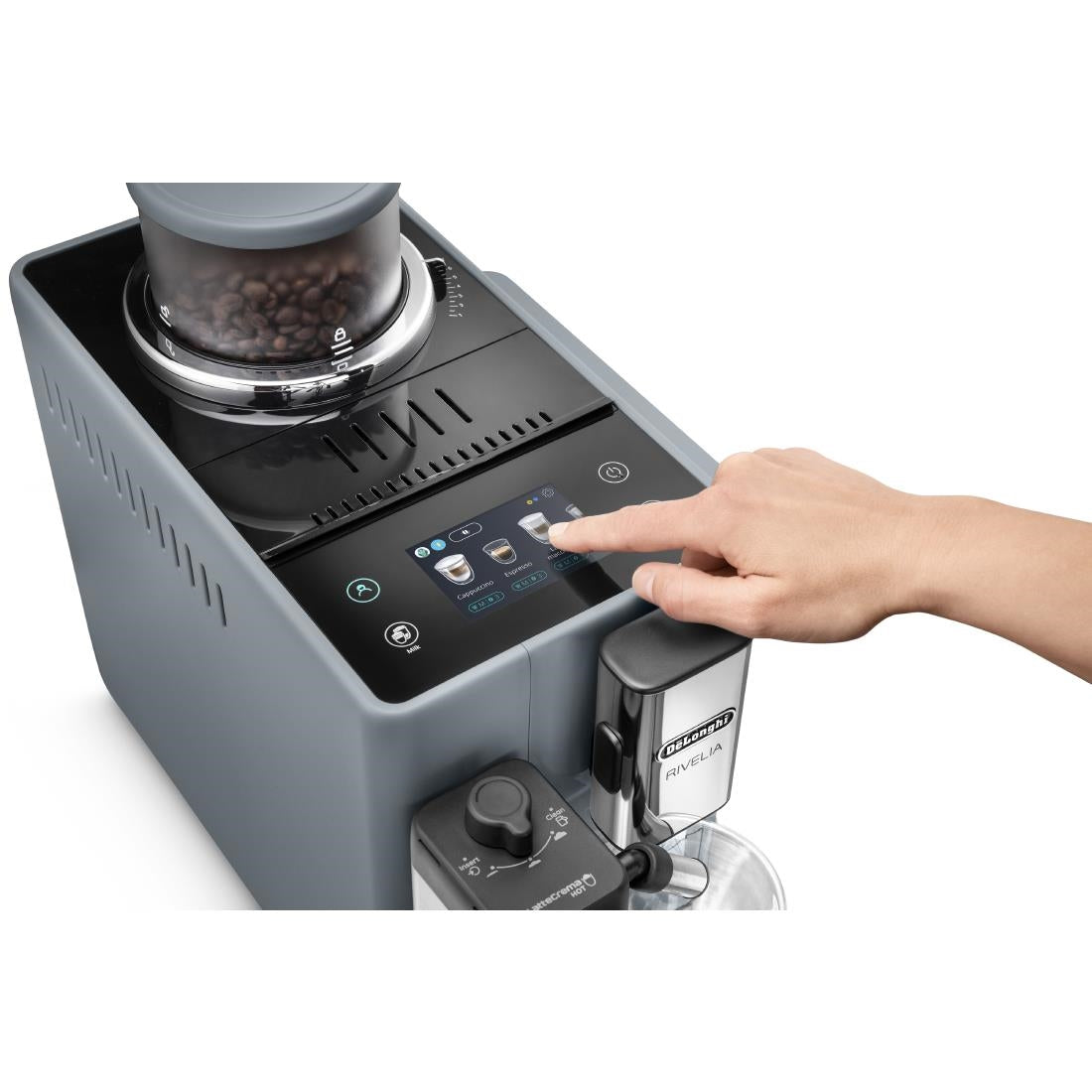 De'Longhi Rivelia Bean to Cup Coffee Machine Grey
