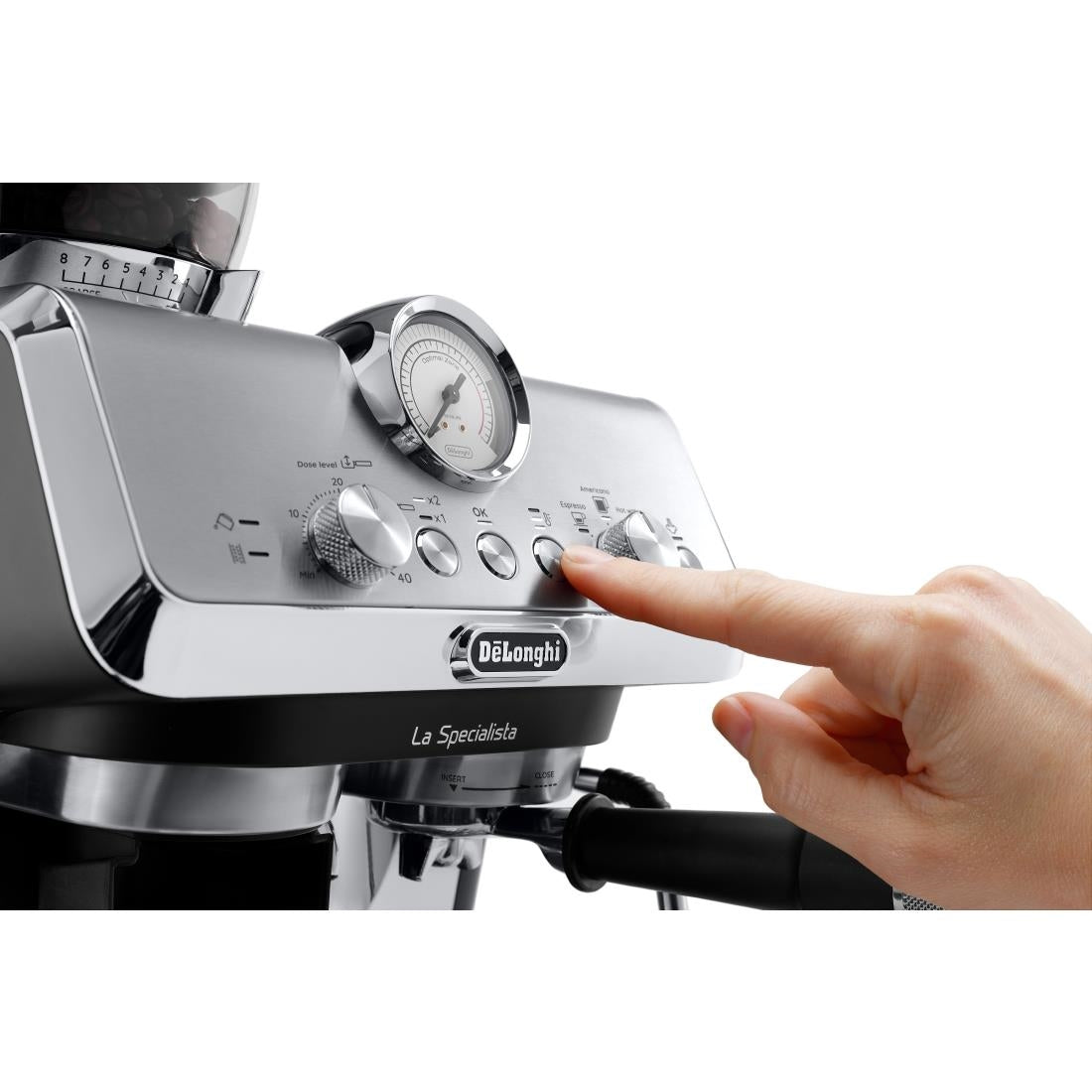 De'Longhi La Specialista Arte Compact Manual Bean to Cup Espresso Coffee Machine EC9155.MB