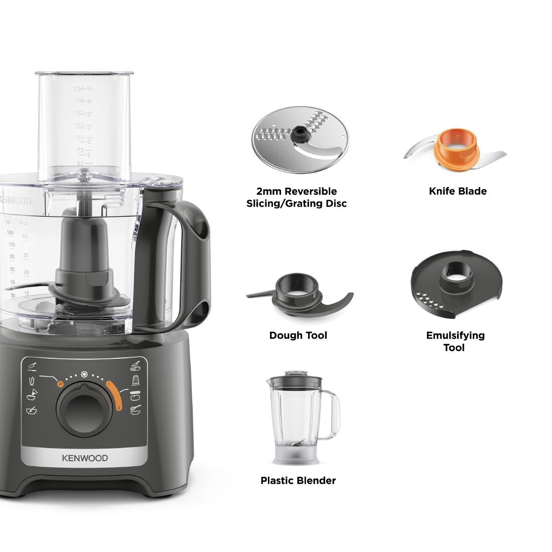 Kenwood MultiPro Compact Food Processor & Blender FDP31.170GY