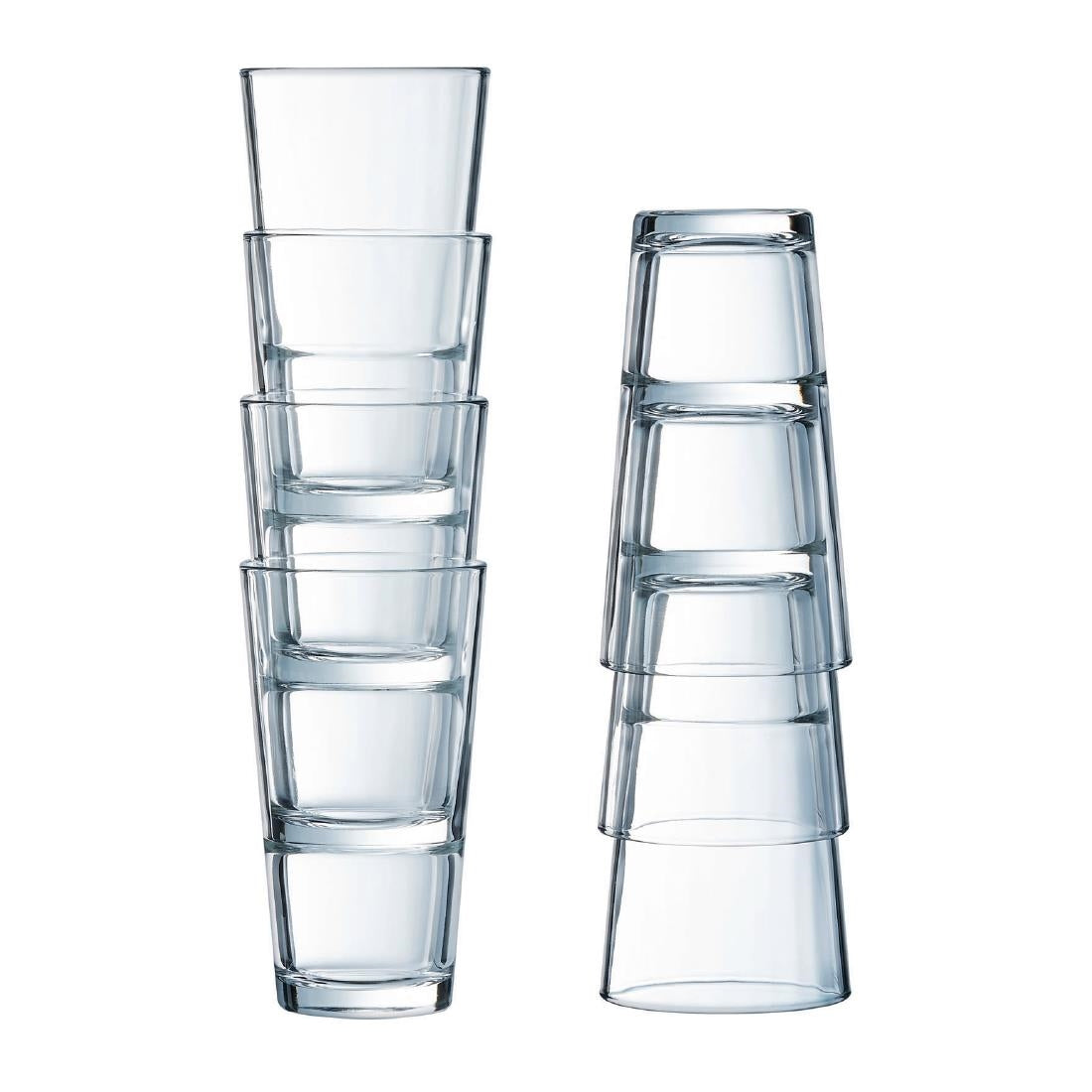 Arcoroc Stack Up Hi Ball Glasses 285ml (24 Pack)