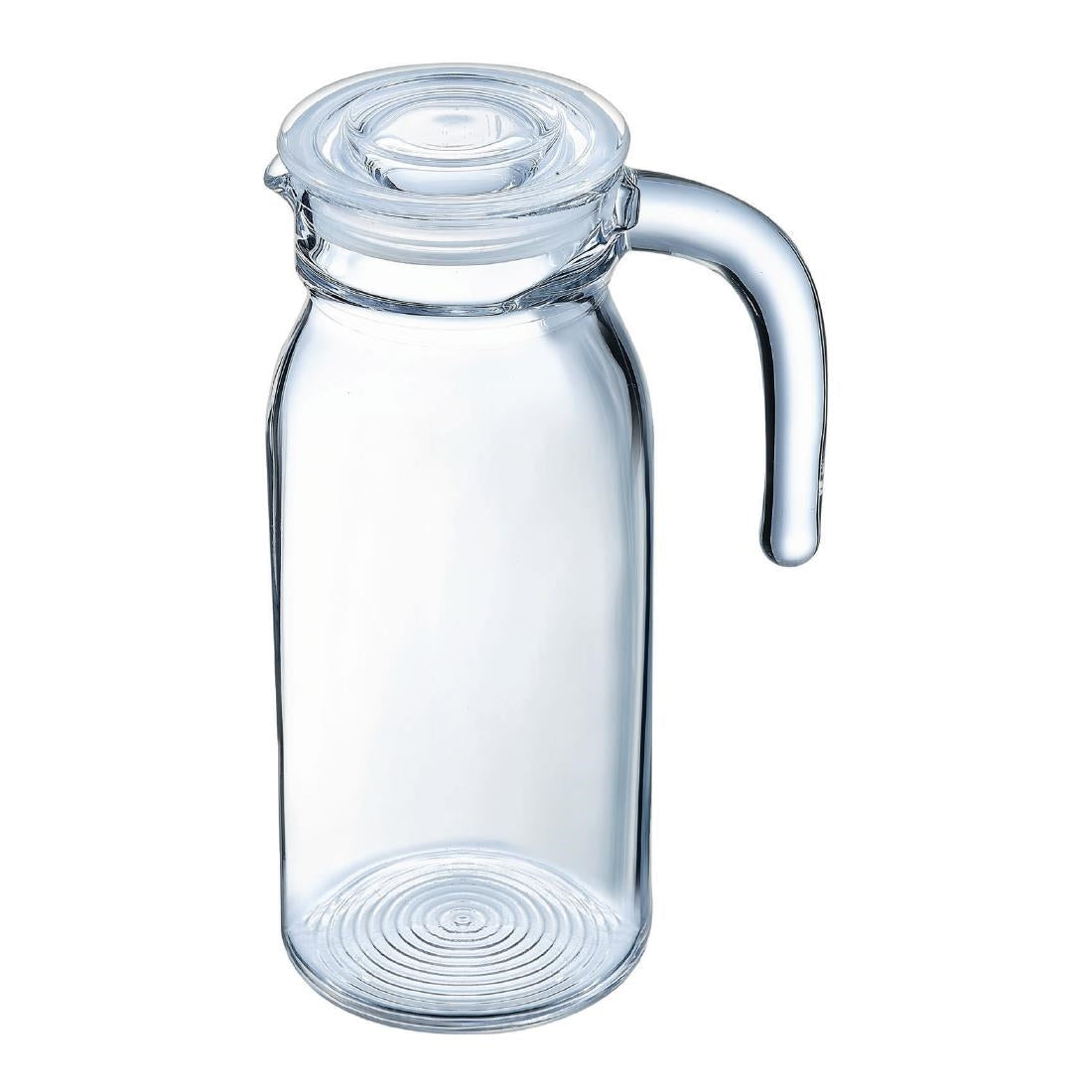 Arcoroc Spring Jugs with Glasses Lid 1Ltr (6 Pack)