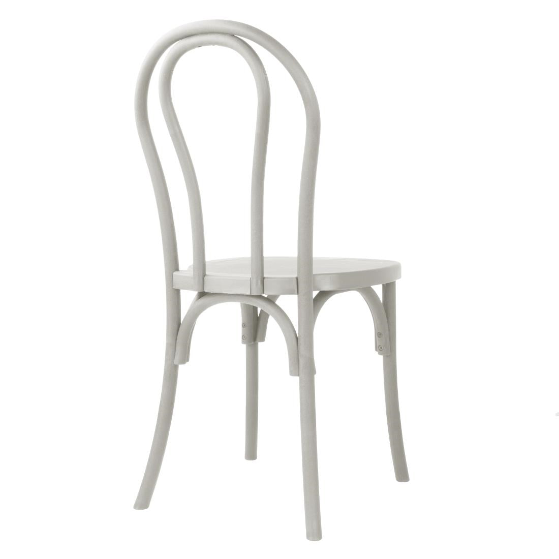 Bolero Soho Bentwood Style Resin Chairs Limewash (4 Pack)