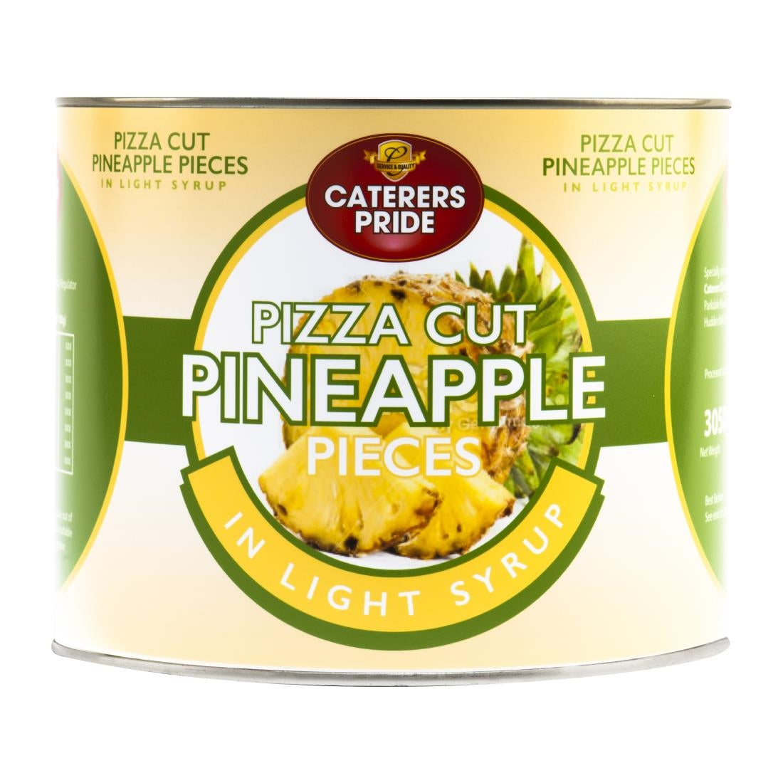Caterers Pride Pineapple Pieces Pizza Cut in Light Syrup 3kg