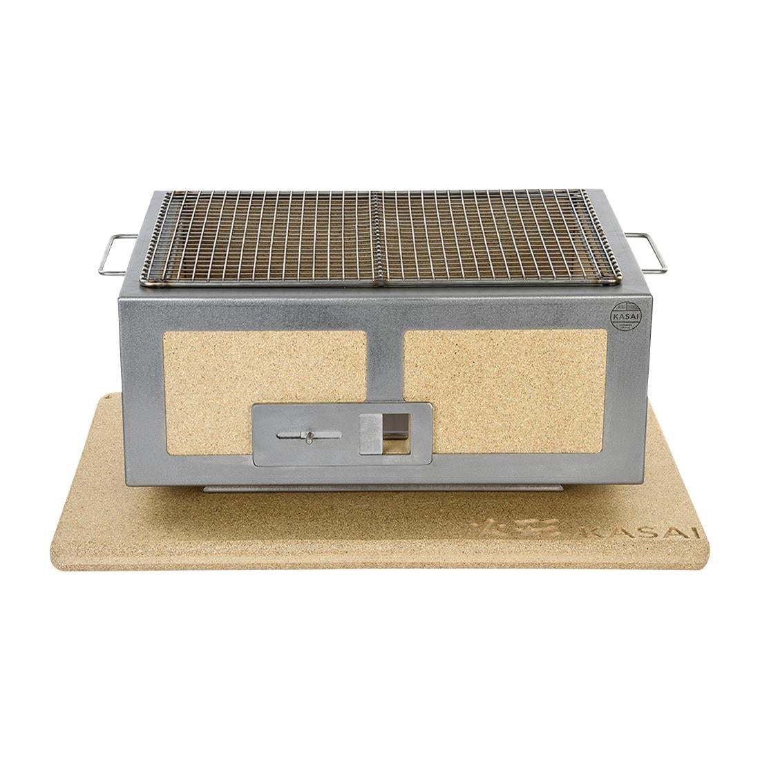 Kasai Medium Wide Konro Grill with Stainless Steel Frame KAS-16026