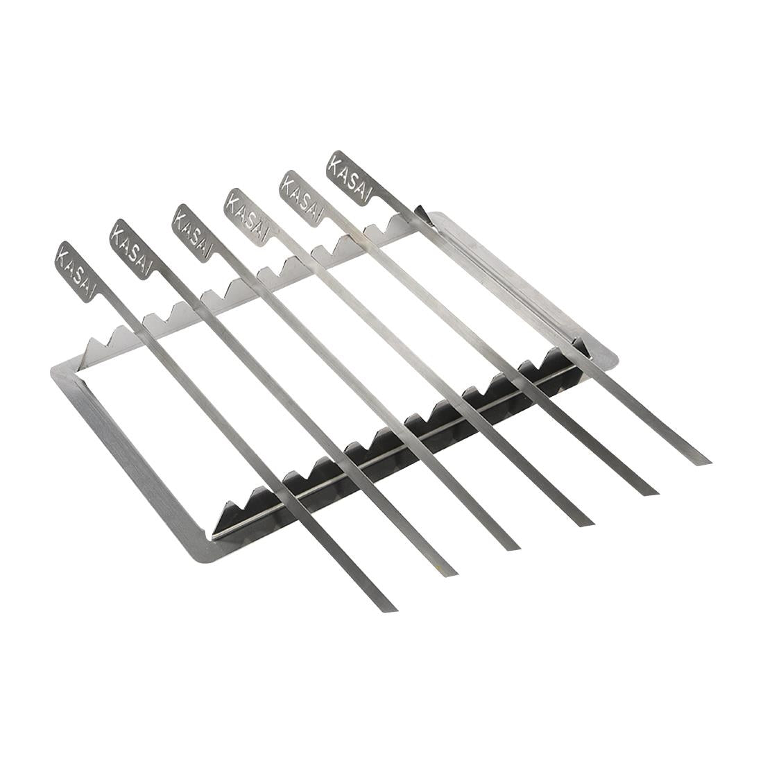 Kasai Konro Skewer Rack & 6 Skewers for Medium Long Konro Grill KAS-16138