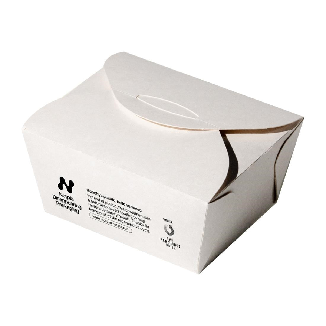 Notpla Small Takeaway Boxes 800ml - White (500 Pack)