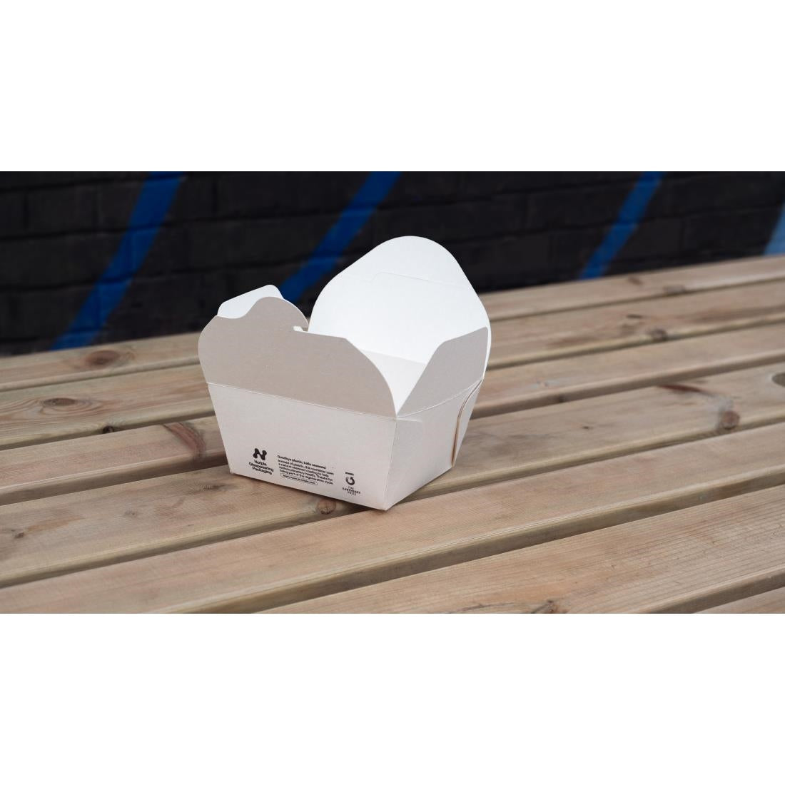 Notpla Small Takeaway Boxes 800ml - White (500 Pack)
