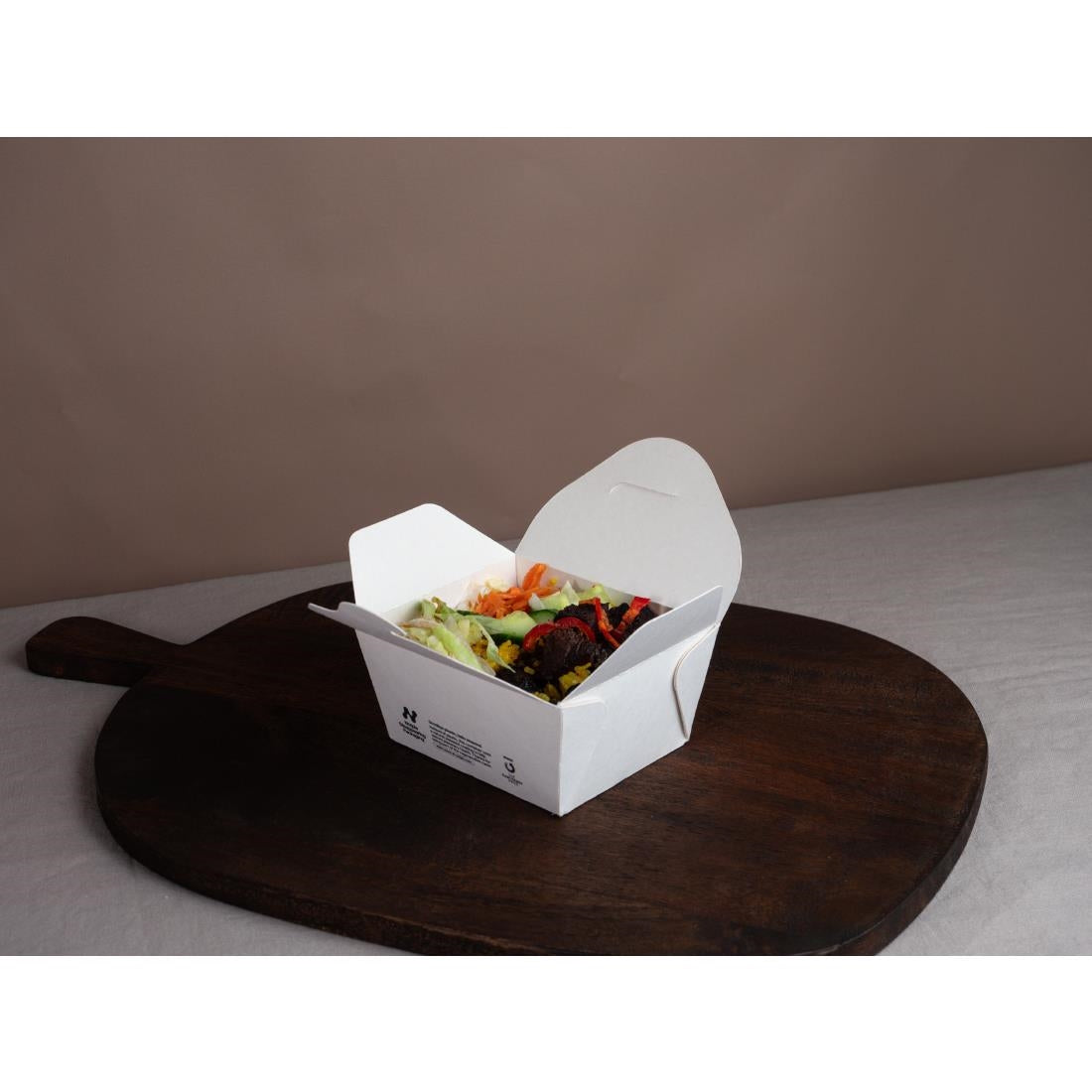 Notpla Small Takeaway Boxes 800ml - White (500 Pack)