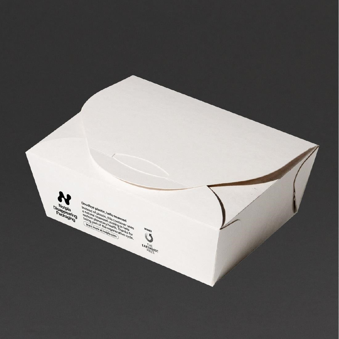 Notpla Medium Takeaway Boxes 1200ml - White (250 Pack)