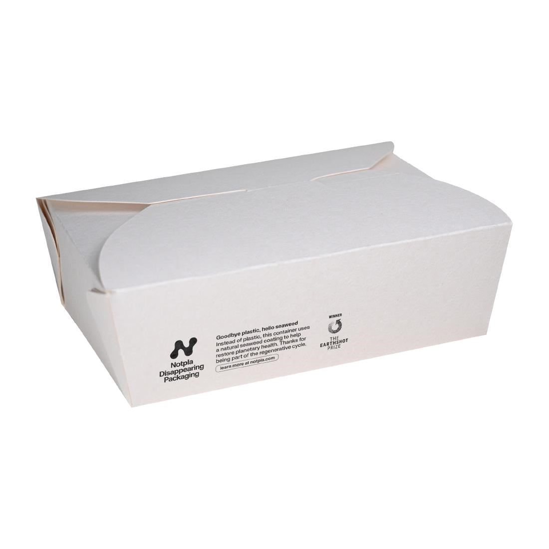 Notpla Large Takeaway Boxes 1750ml - White (220 Pack)