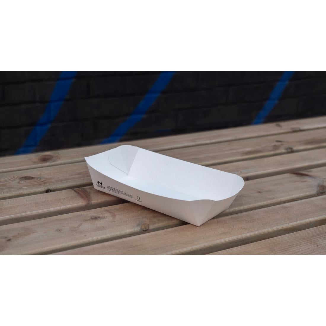 Notpla 10"x6" Deep Trays - White (340 Pack)