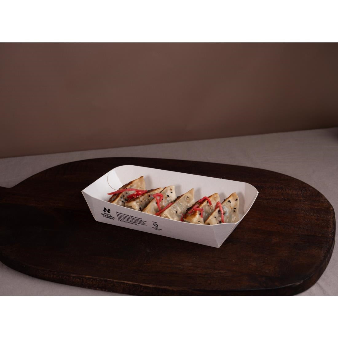 Notpla 8"x5" Rectangular Trays - White (400 Pack)