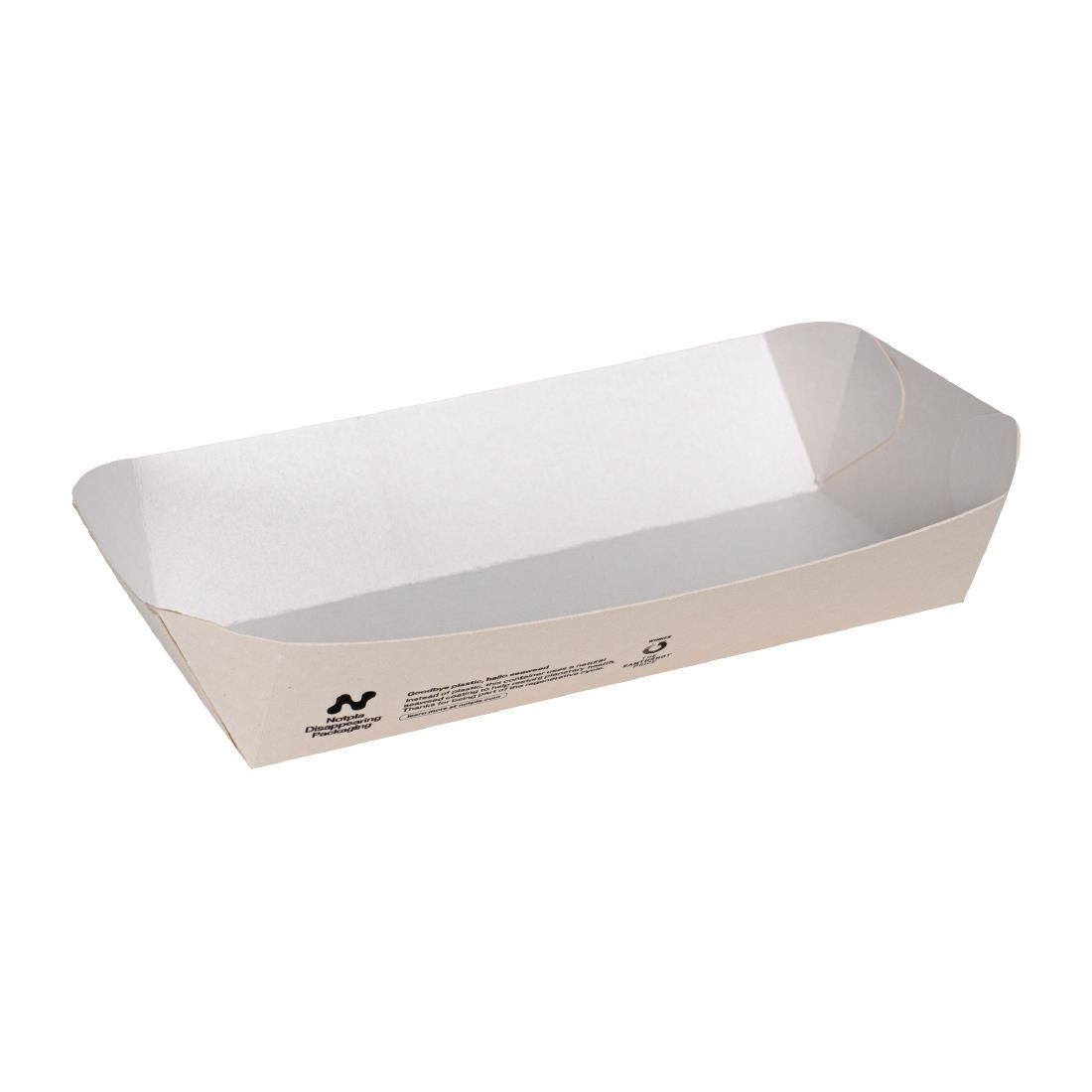 Notpla 8"x5" Rectangular Trays - White (400 Pack)