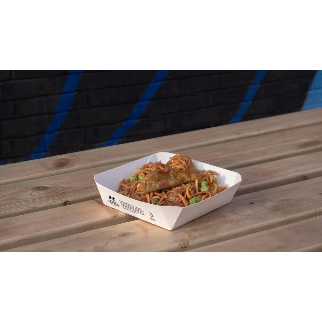 Notpla 6"x6" Square Trays - White (600 Pack)