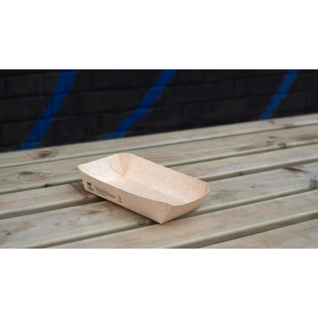 Notpla 8"x5" Rectangular Trays - Kraft (400 Pack)