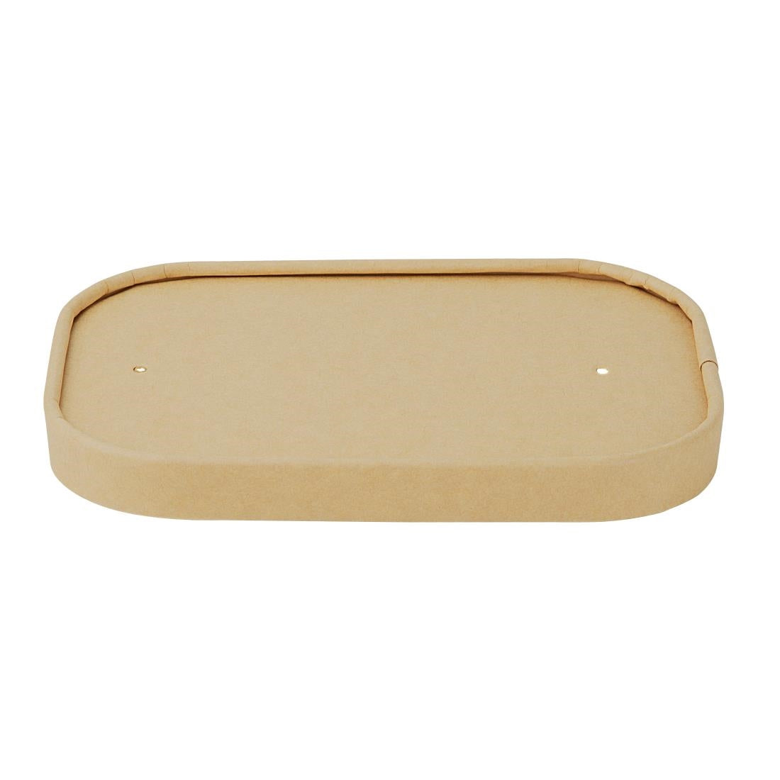 Fiesta Recyclable Paper Lids for Rectangular Containers (300 Pack)