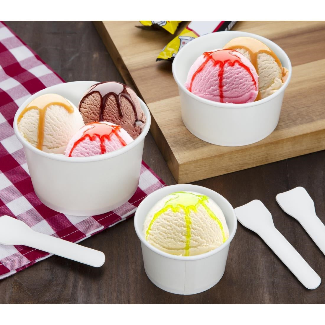 Fiesta Recyclable Ice Cream Pots 8oz (1000 Pack)