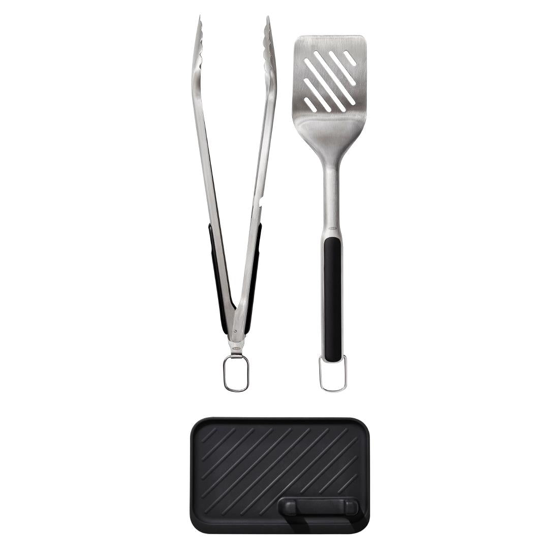 Oxo GG Grilling Set- Turner, Tongs & Tool Rest (3 Pack)