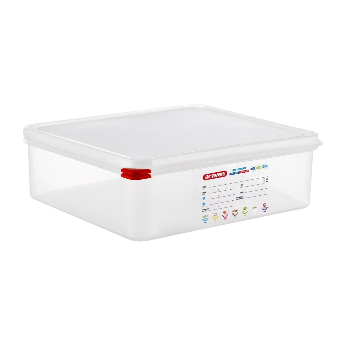 Araven Transparent Airtight Container GN 2/3 100mm 9Ltr