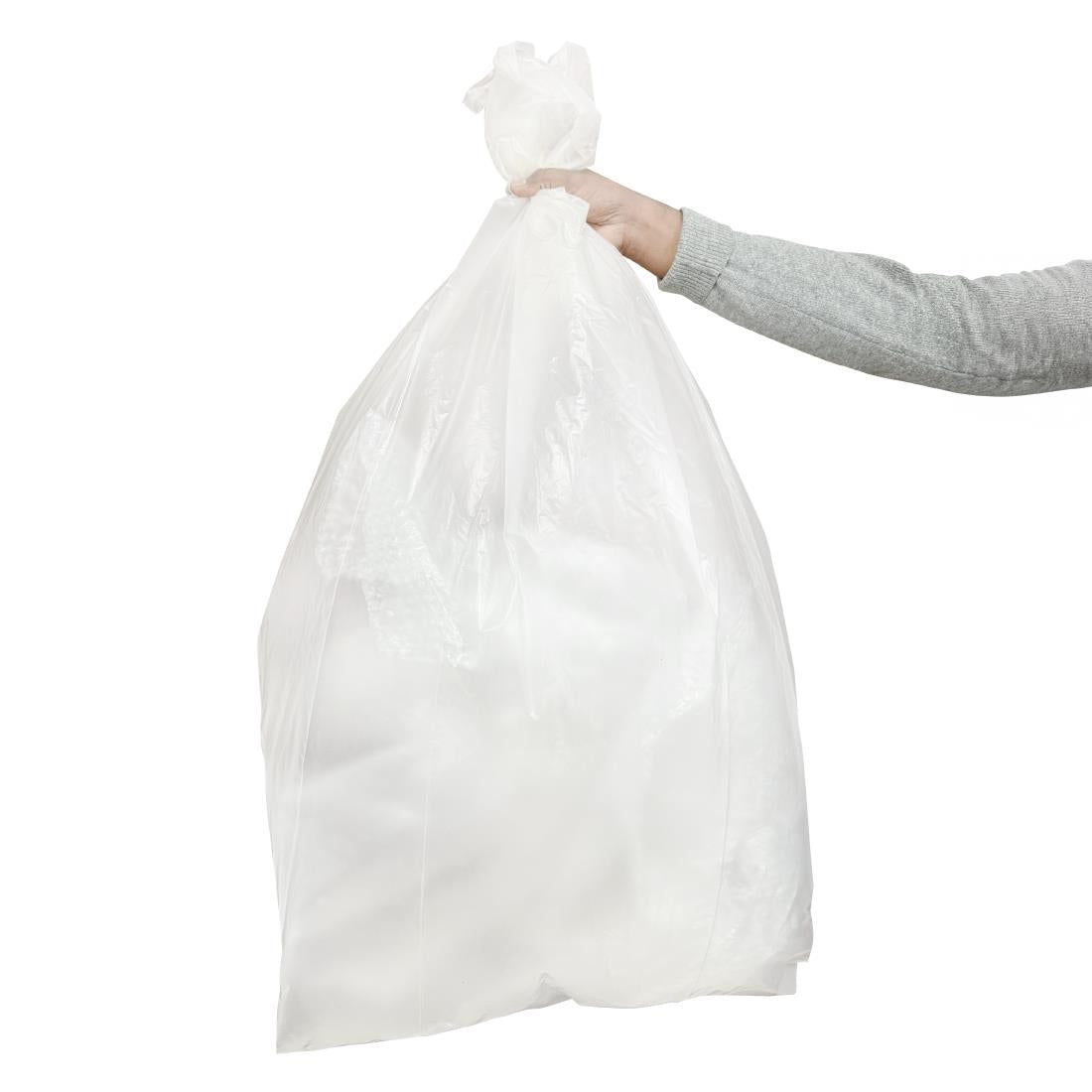 Jantex Heavy Duty Bin Bags Clear 160Ltr (100 Pack)