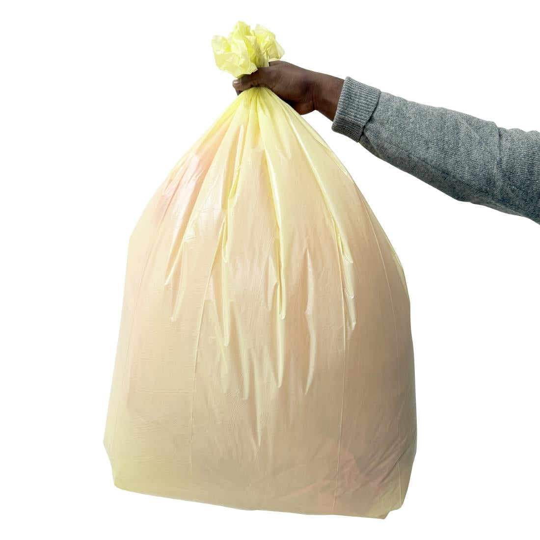 Jantex Medium Duty Bin Bags Yellow 80Ltr (200 Pack)