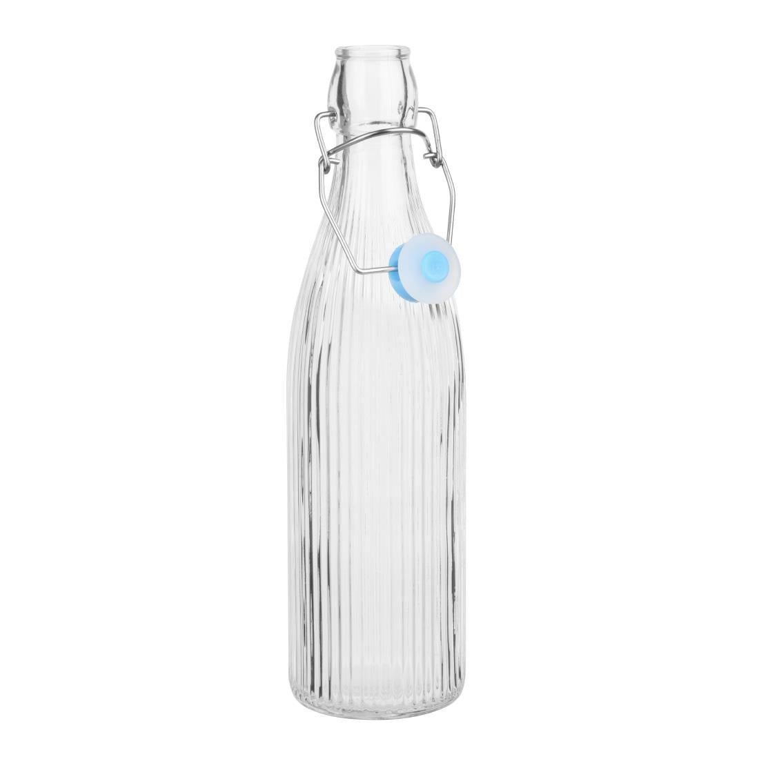 Olympia Ridged Swing Top Water Bottles 500ml (6 Pack)