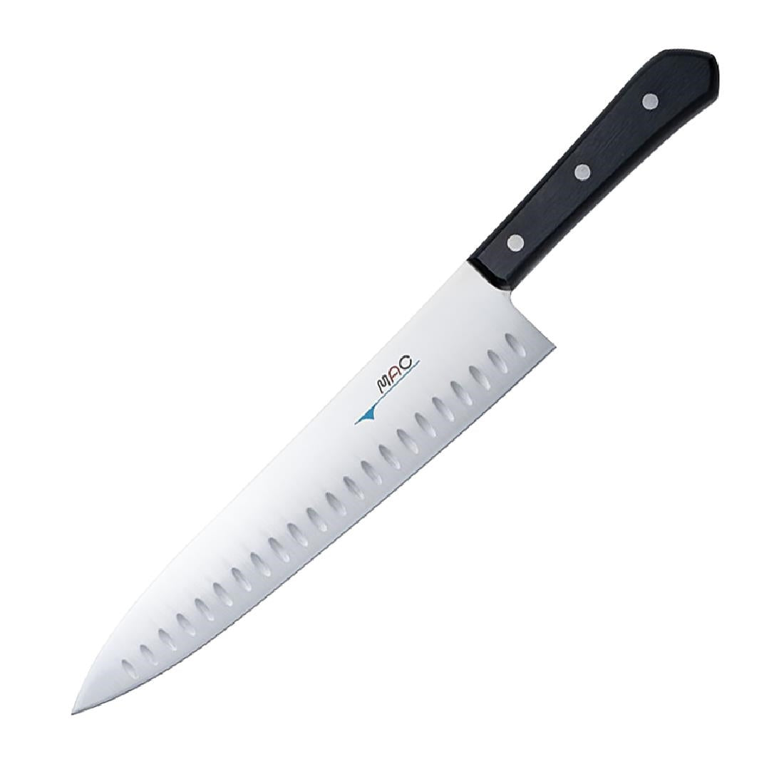 Mac Chef Series Gyuto Chef Knife with Dimple TH-100 Black 22.5cm