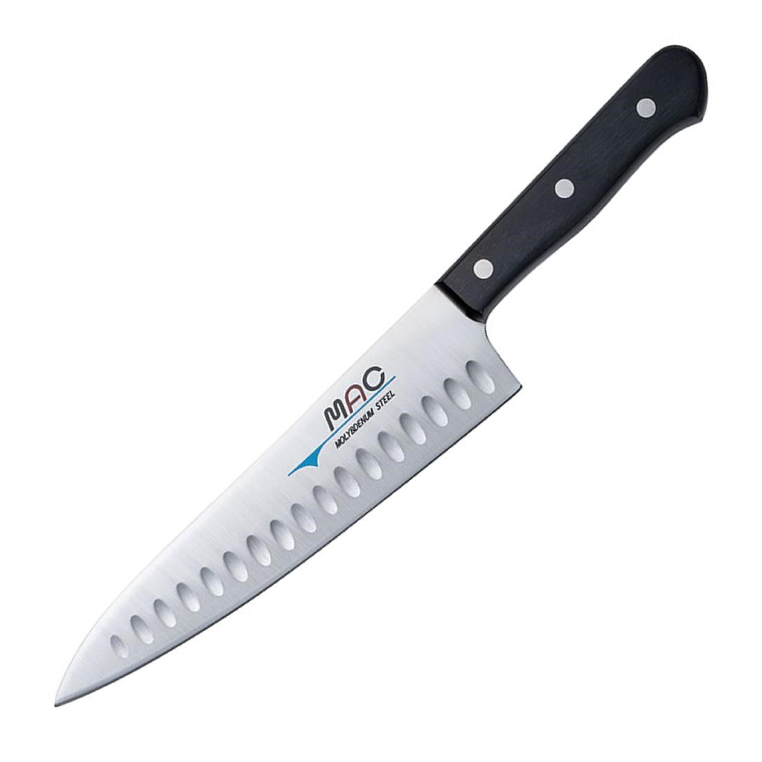 Mac Chef Series Gyuto Chef Knife with Dimple TH-80 Black 20cm