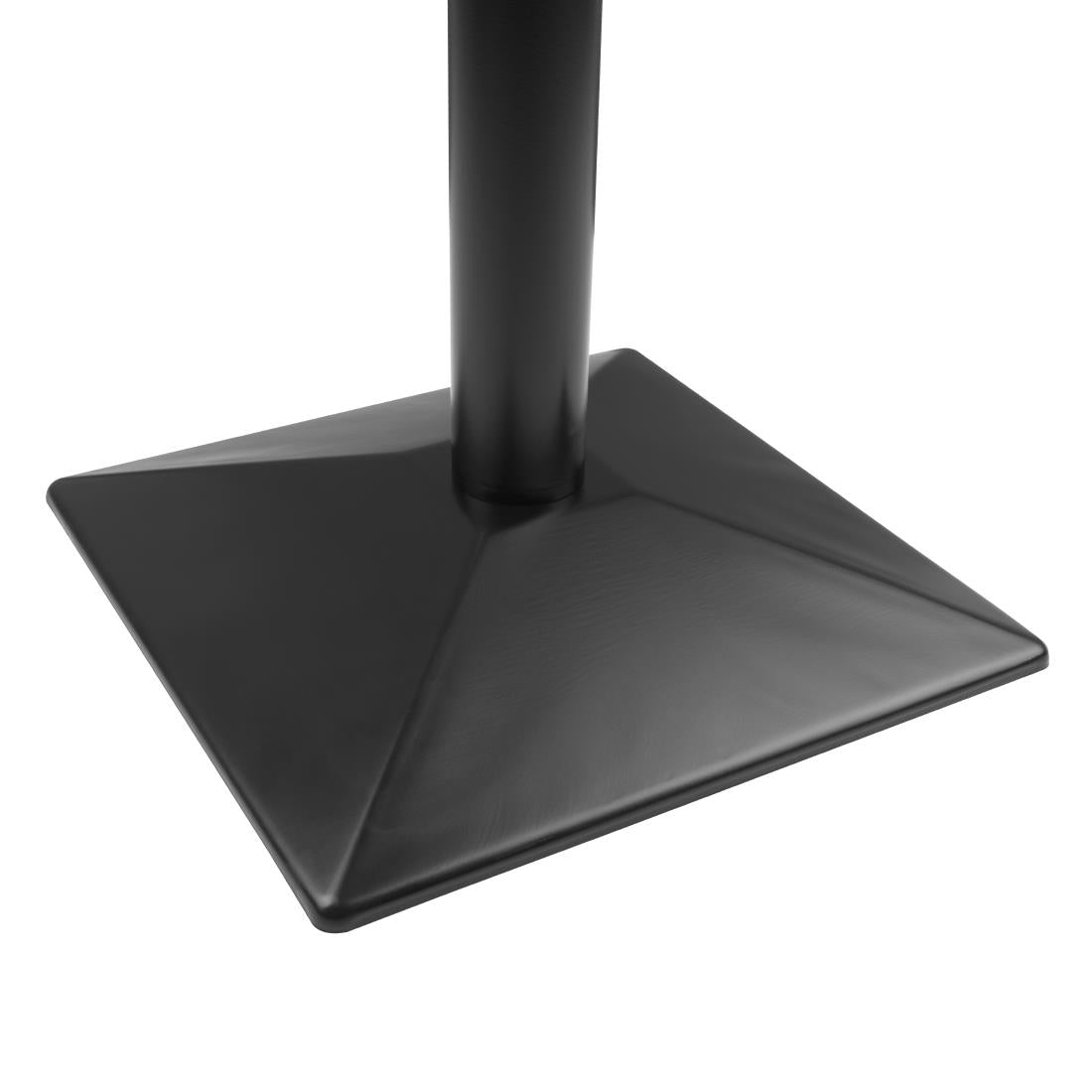 Bolero Complete Table Square Black Stone Effect 700mm