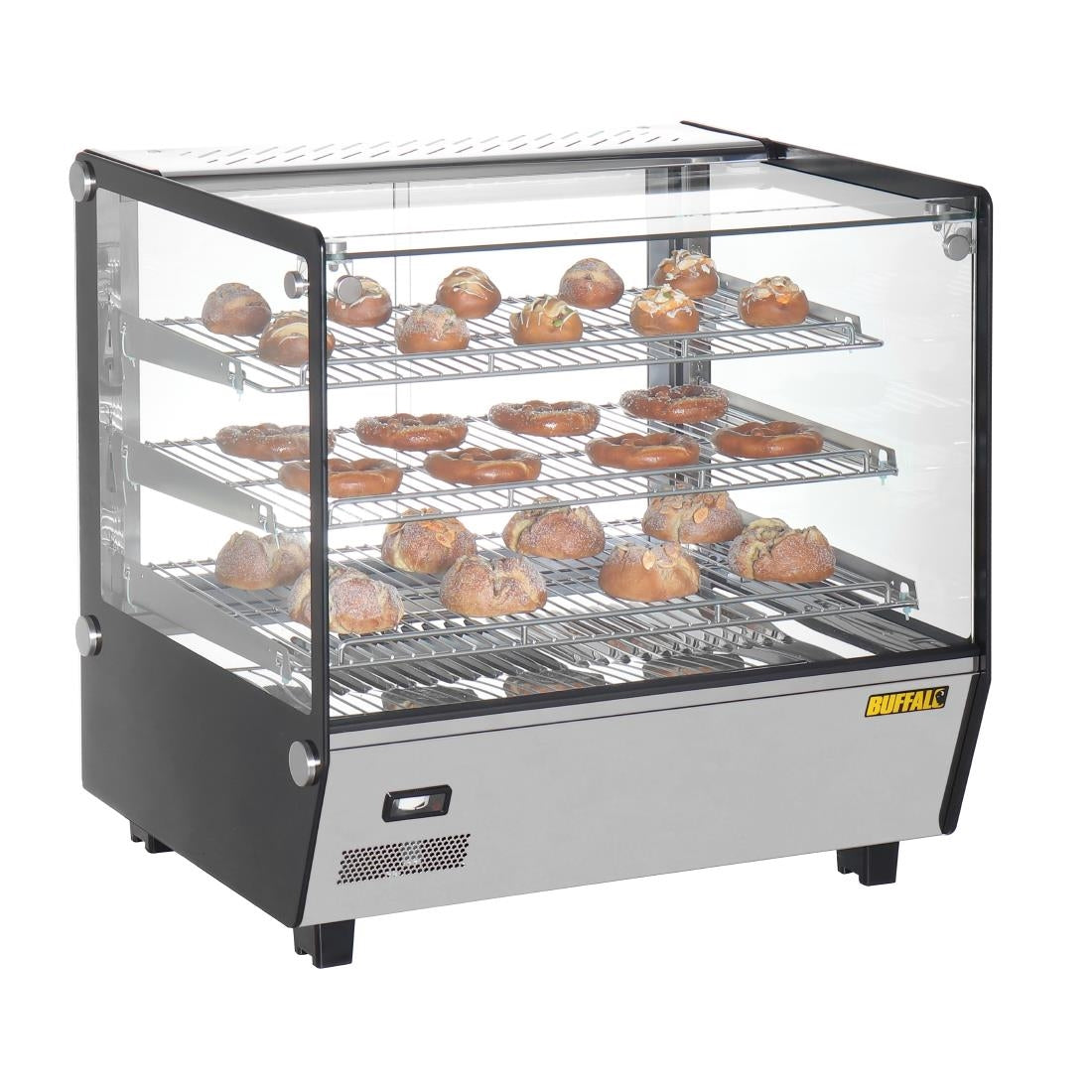 Buffalo Square Countertop Heated Display Merchandiser 120Ltr