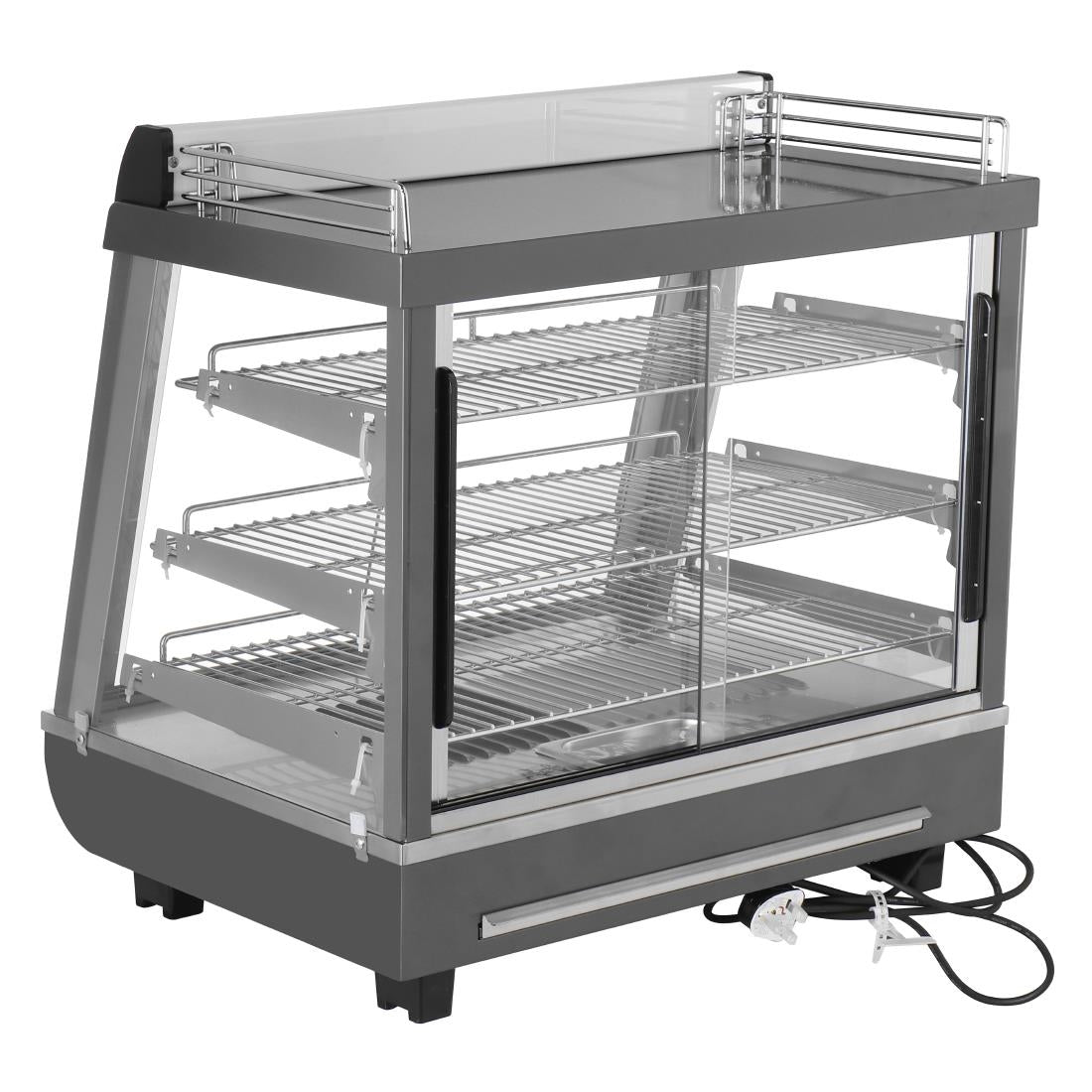 Buffalo Front and Rear Door Heated Merchandiser 96Ltr