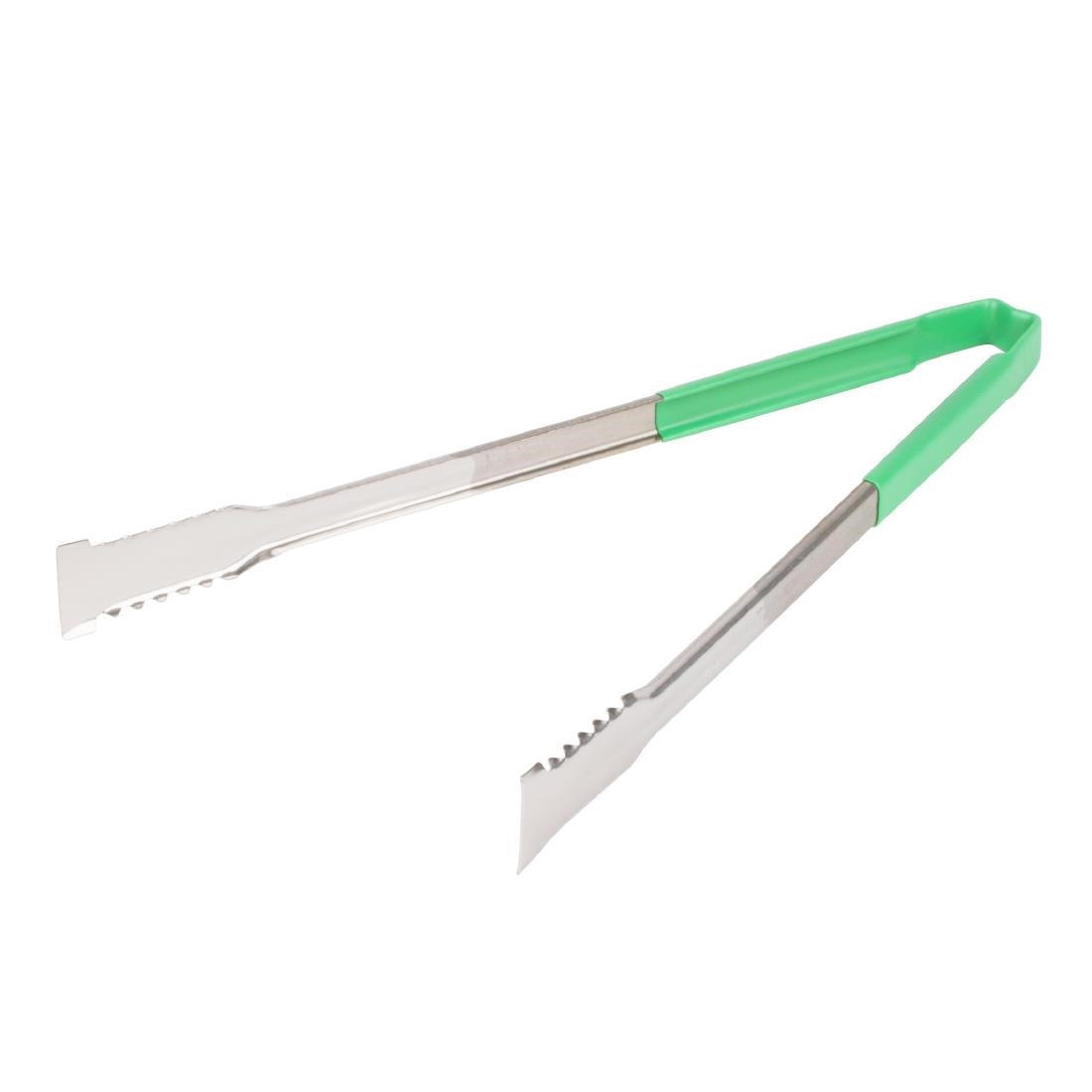 Vollrath Versagrip Tongs Flat Green 16''