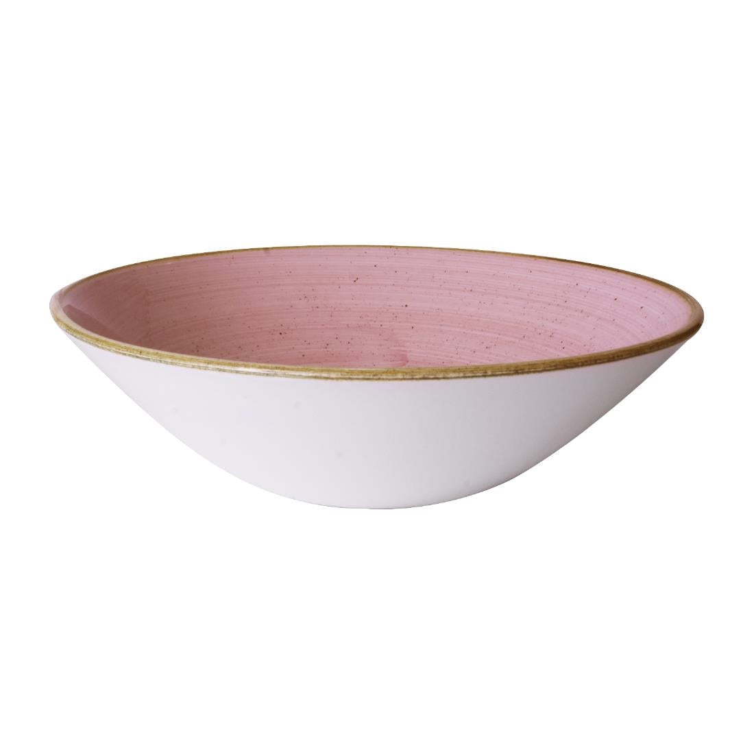 Churchill Stonecast Petal Pink Deep Coupe Bowls 180mm (6 Pack)