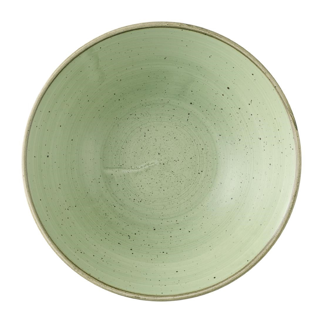 Churchill Stonecast Sage Green Deep Coupe Bowls 205mm (6 Pack)