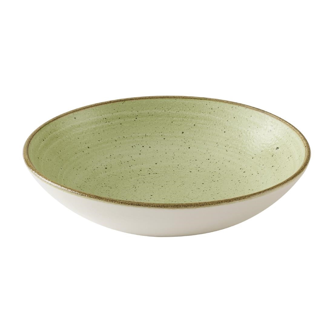 Churchill Stonecast Raw Green Evolve Coupe Bowls 247mm (12 Pack)