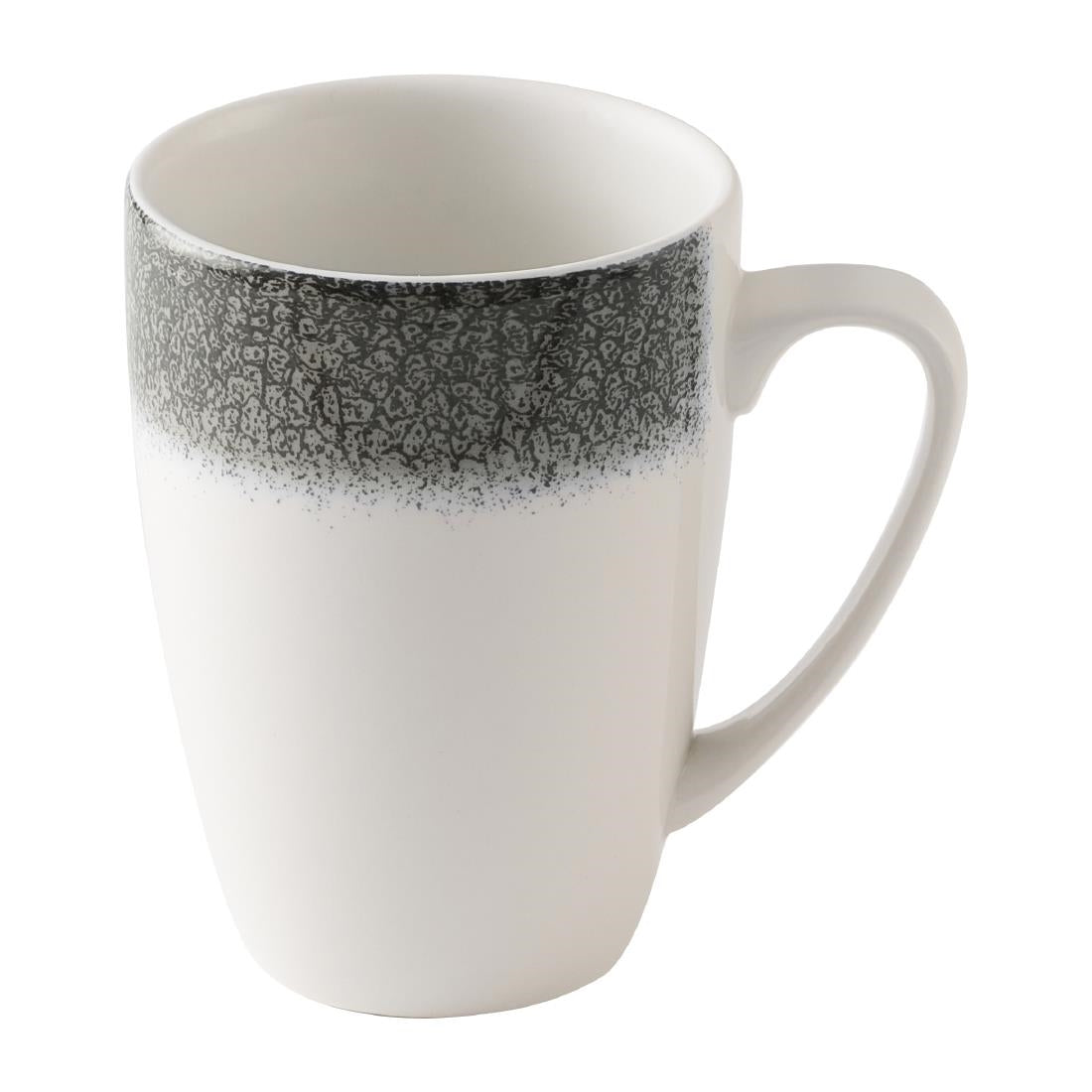 Churchill Studio Prints Raku Quartz Black Profile Mugs 355ml (12 Pack)