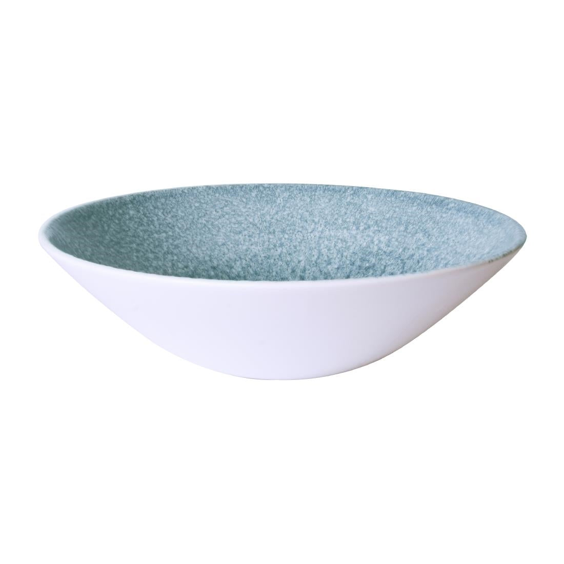 Churchill Studio Prints Raku Topaz Blue Evolve Deep Coupe Bowls 203mm (6 Pack)