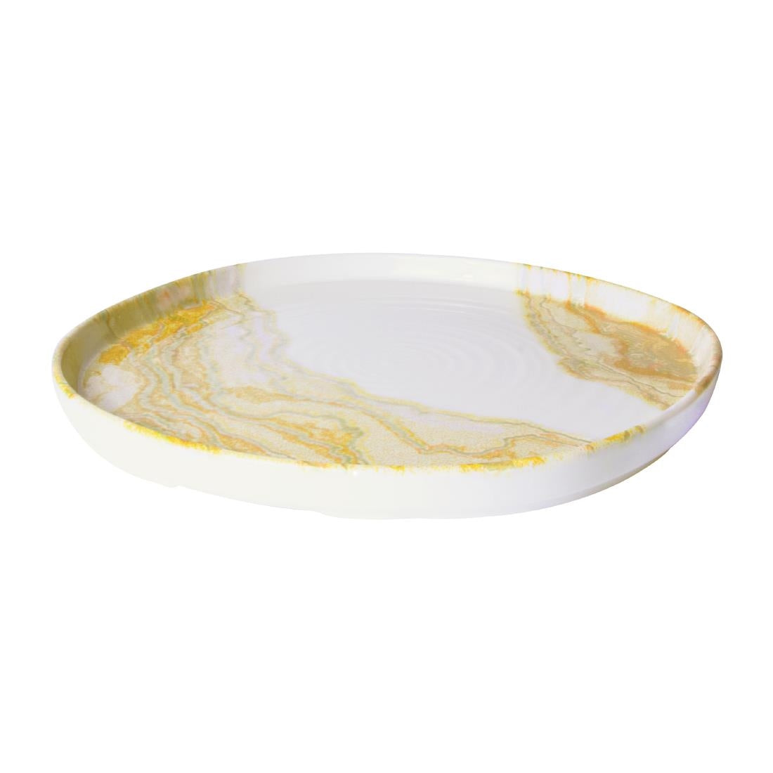Churchill Tide Gold Organic Walled Plates 203mm (6 Pack)