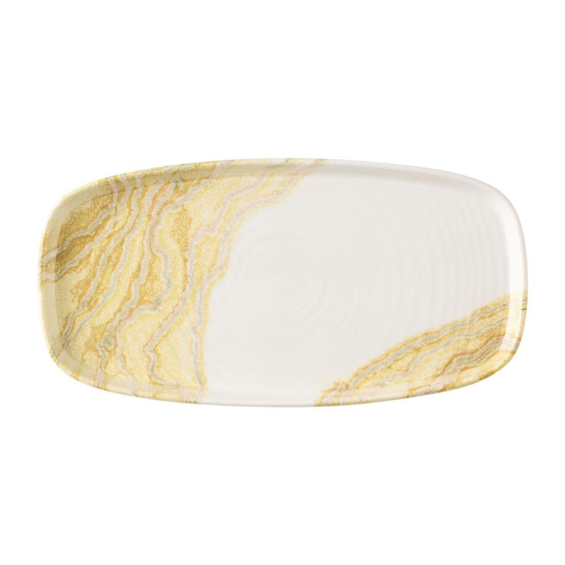 Churchill Tide Gold Oblong Chefs Plates 280 x 127mm (6 Pack)