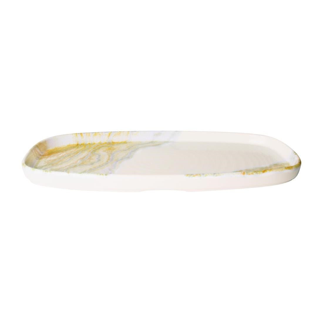 Churchill Tide Gold Oblong Chefs Plates 305 x 178mm (6 Pack)