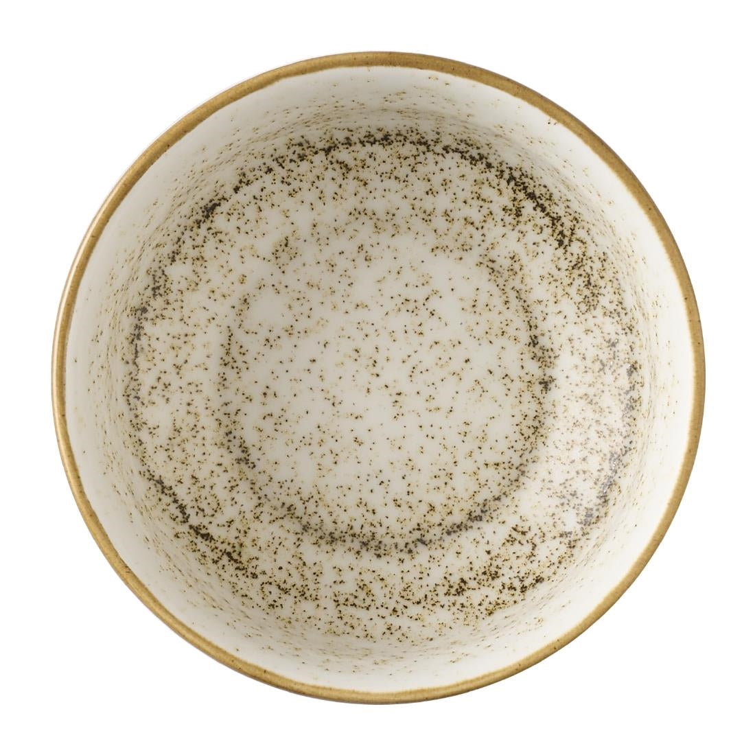 Churchill Nourish Cinnamon Brown Barley White Kochi Shallow Bowls 266ml (12 Pack)