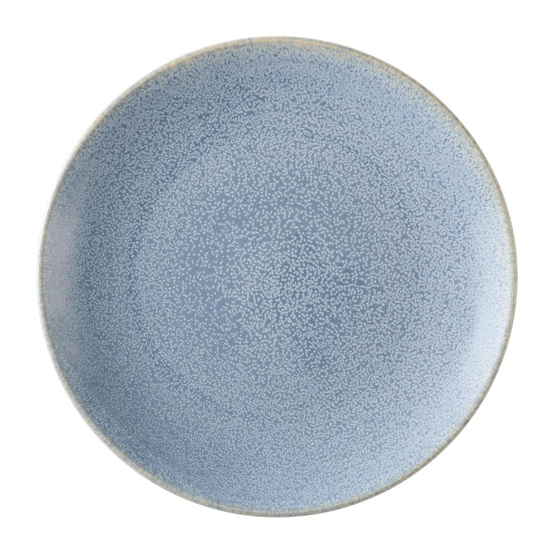 Dudson Evo Azure Coupe Plates Blue 255mm (6 Pack)