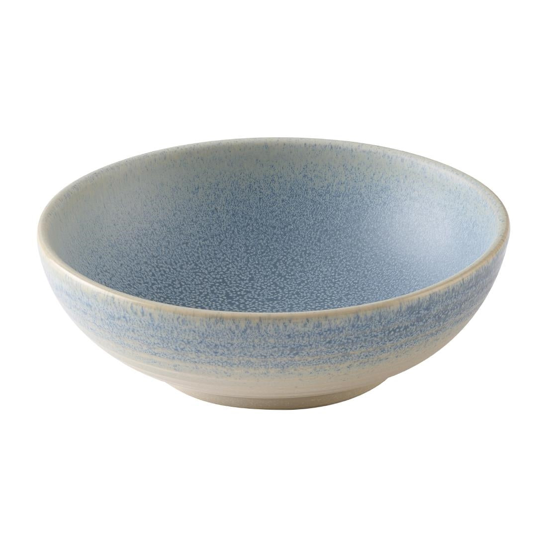 Dudson Evo Azure Rice Bowls Blue 180mm (6 Pack)