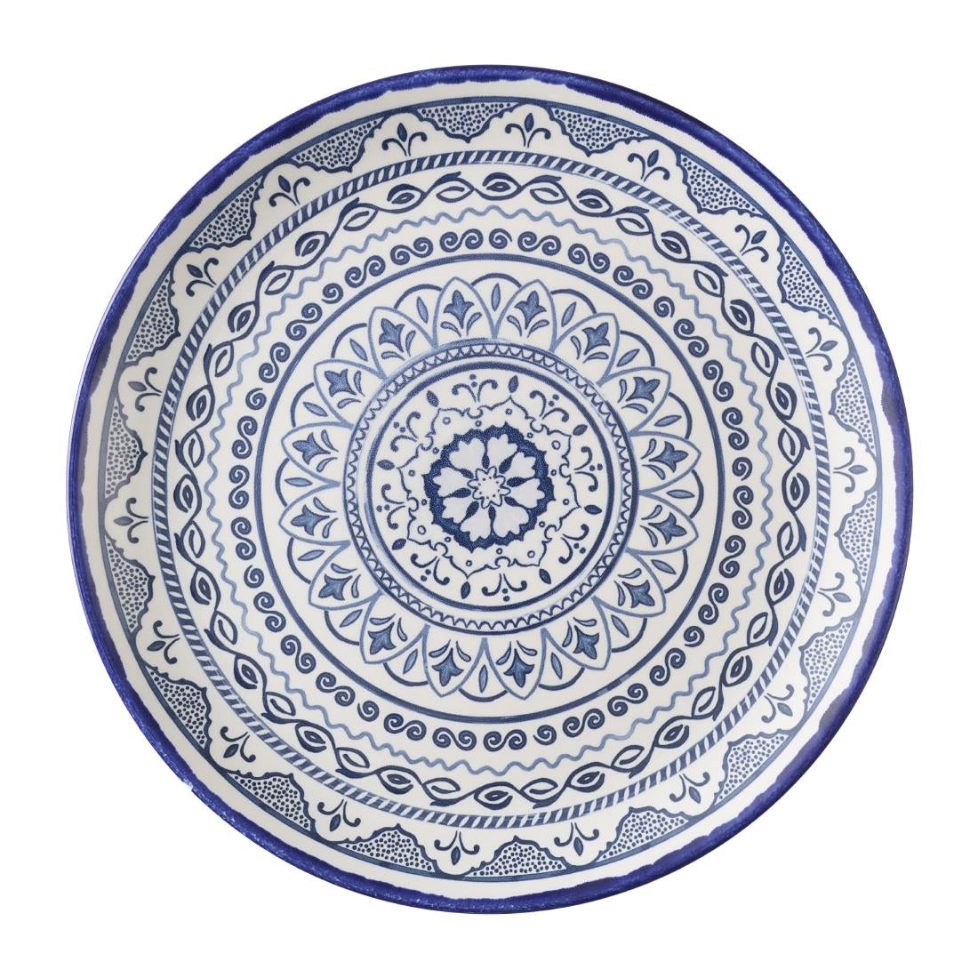 Dudson Harvest Moresque Coupe Plates Blue 285mm (12 Pack)