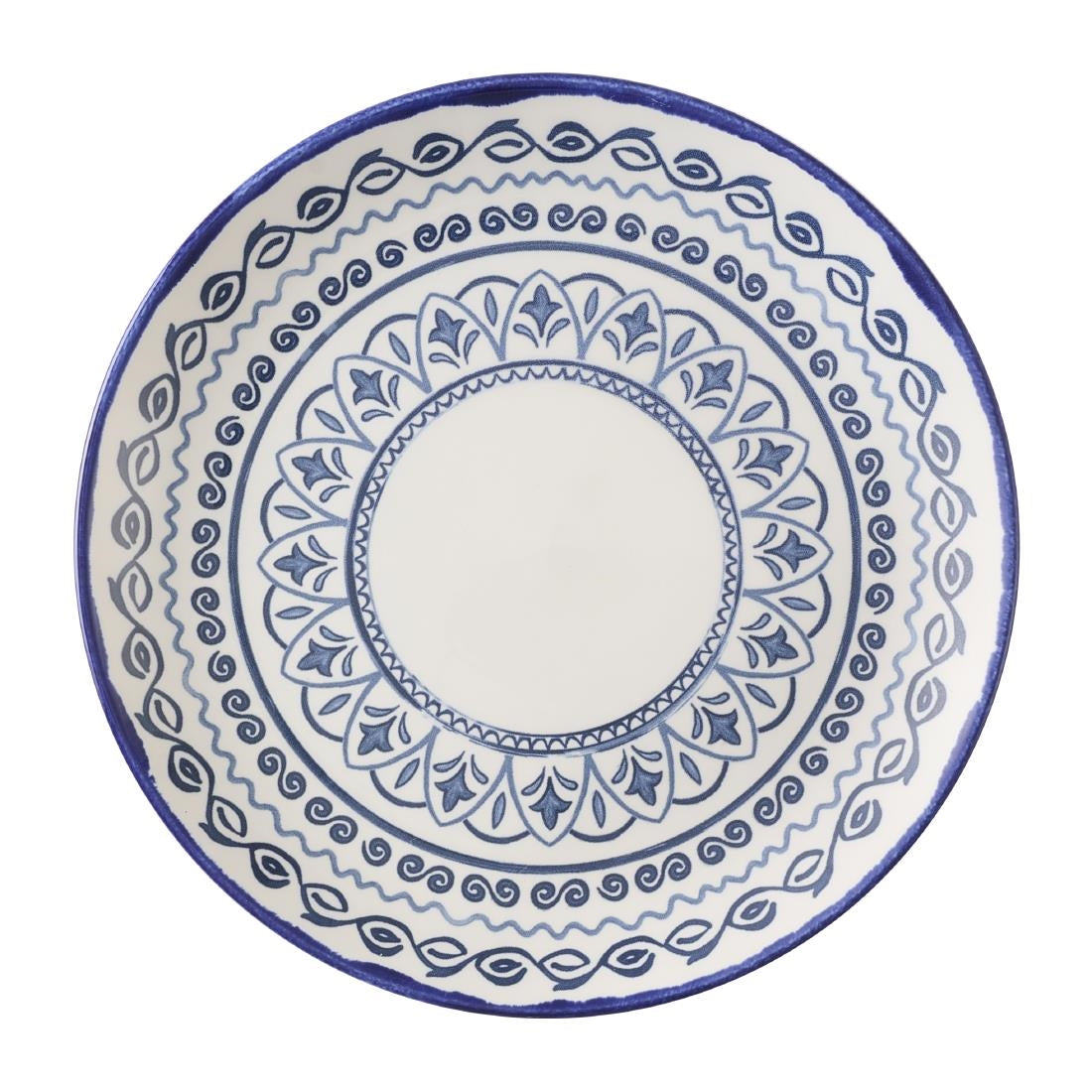 Dudson Harvest Moresque Coupe Plates Blue 222mm (12 Pack)