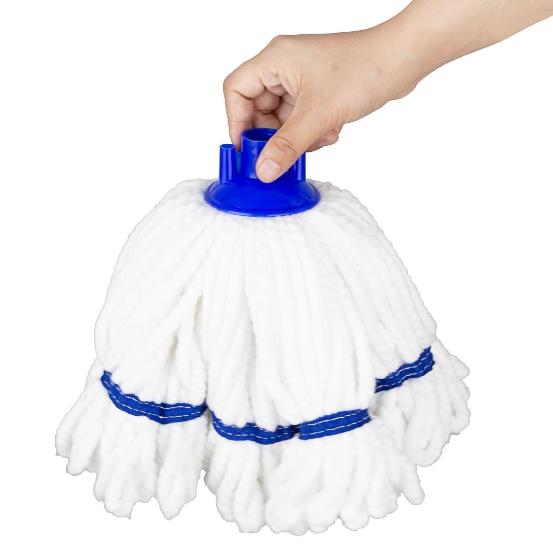 Jantex Connect Microfibre Mop Head Blue Stripe 150g