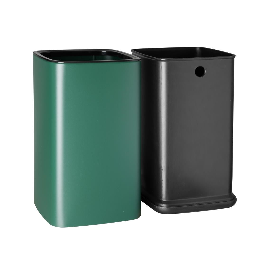 Bolero Square Waste Bin Green 10Ltr