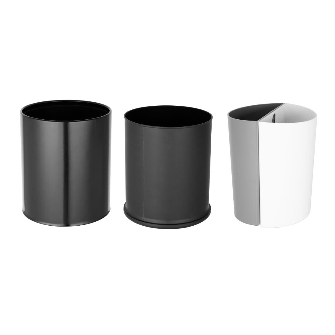 Bolero 2 Compartment Hotel Bin Black
