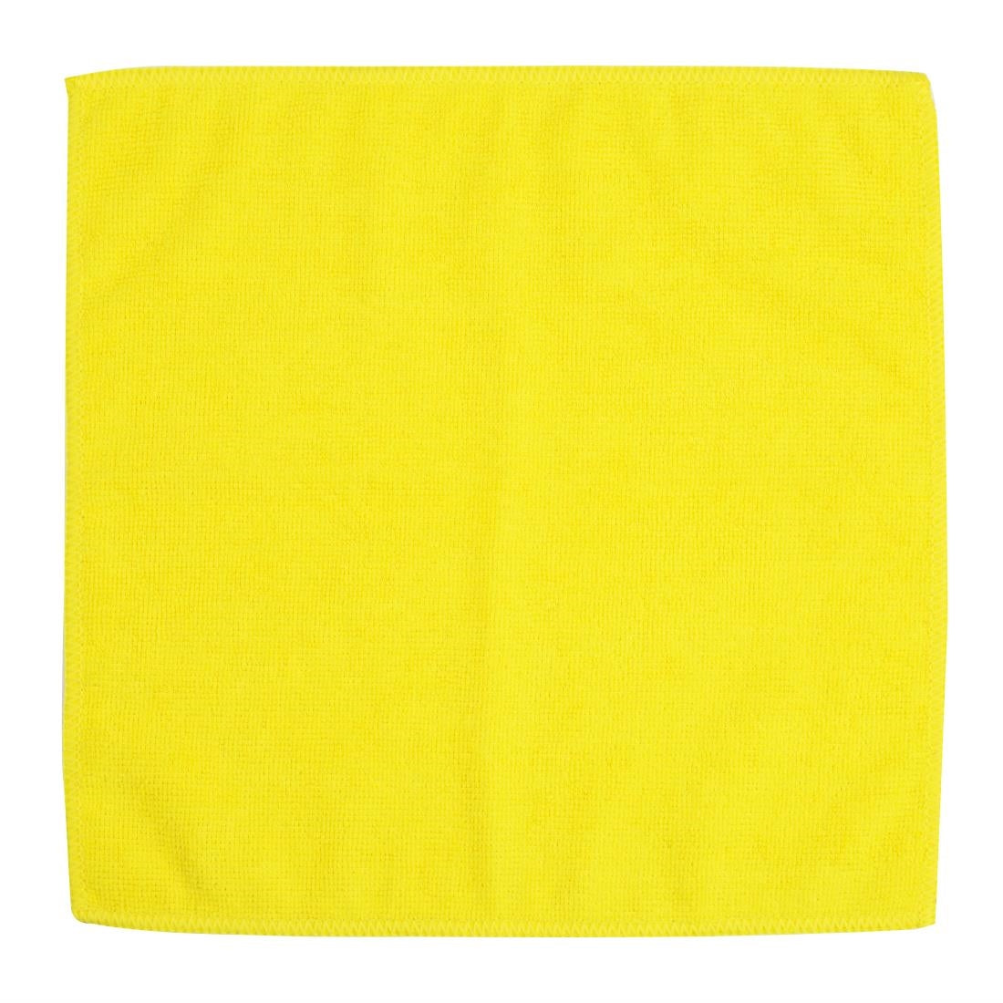 Jantex Microfibre Cloths Yellow (5 Pack)