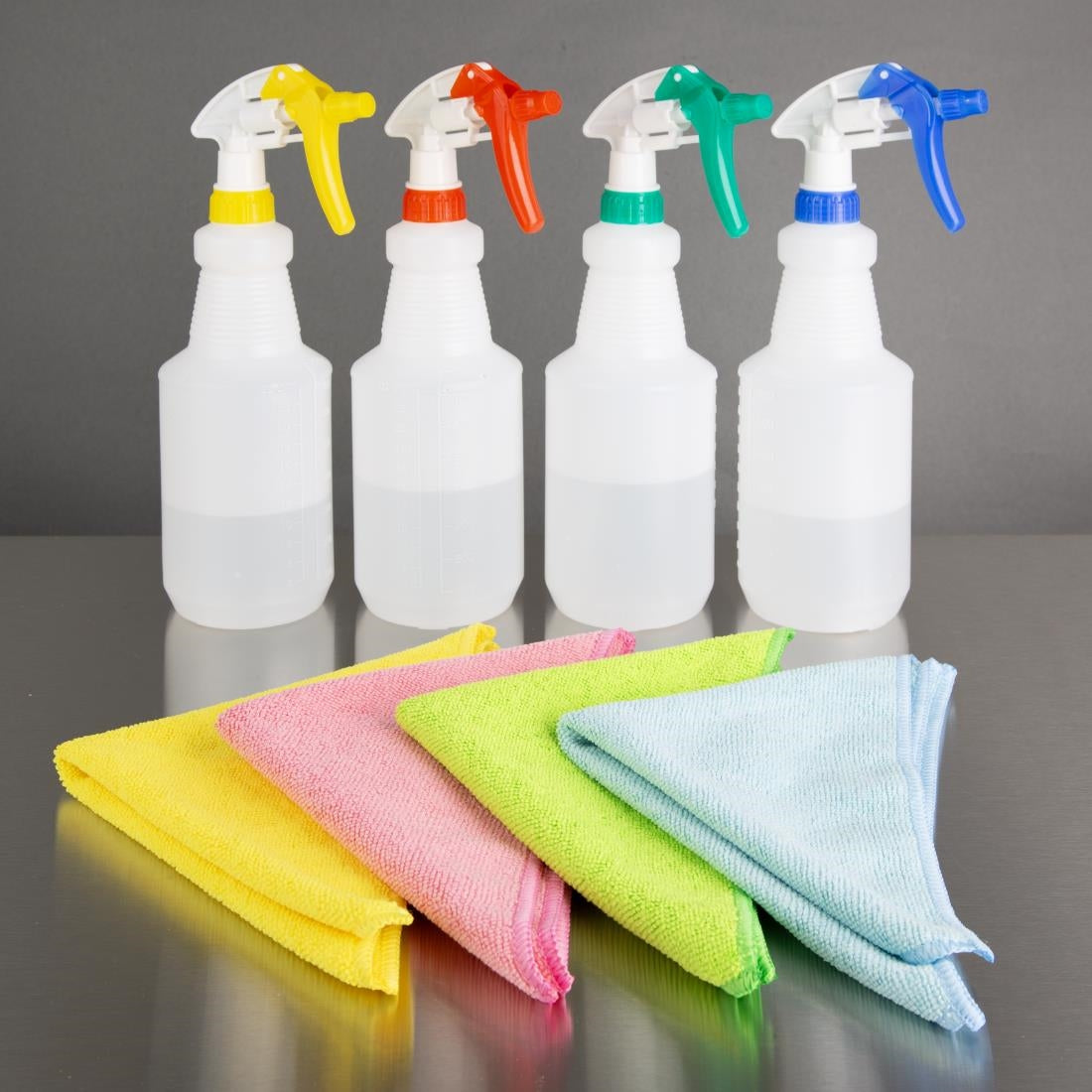 Jantex Microfibre Cloths Yellow (5 Pack)